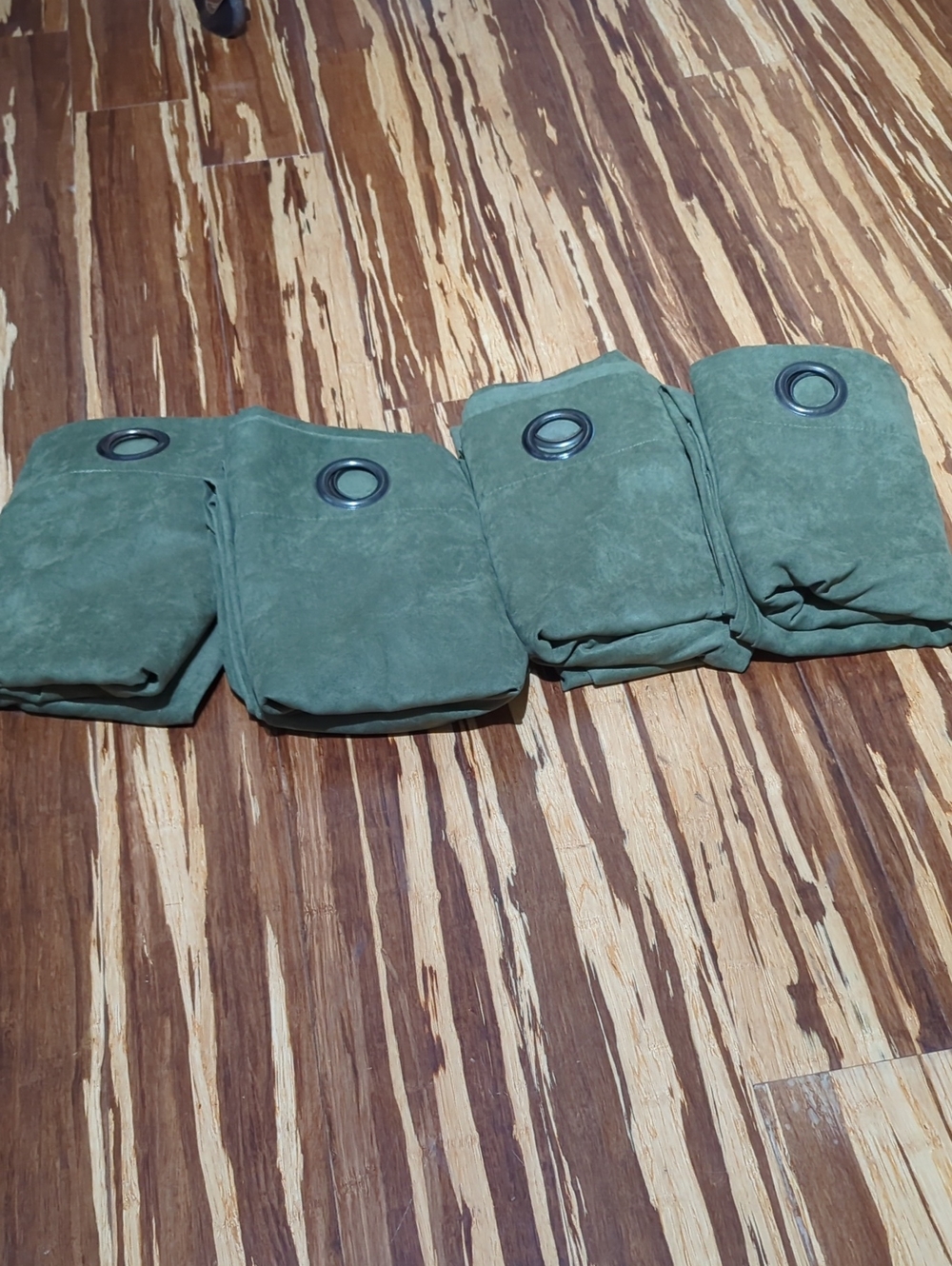 Mainstays suedelike green grommet window coverings set of 4